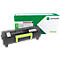 Black toner cartridge labeled 51B2000, next to a green packaging with the Lexmark logo.