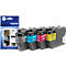 Brother merk kleurencartridgeset, bestaande uit zwart, cyaan, magenta en geel. Inclusief verpakking.