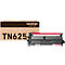Brother TN625 tonercartridge voor zijn originele bruine verpakking.