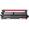 Magenta Brother tonercartridge tegen een witte achtergrond.
