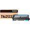 Zwarte Brother tonercartridge TN625XXL voor de bijbehorende bruine productverpakking.