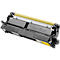 Gele Brother tonercartridge tegen een witte achtergrond.