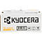 Witte doos met KYOCERA logo, TK-5450Y. Bevat barcode en verzendinstructies.