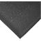 A gray, textured material, possibly a mat, at an angle against a white background.