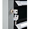 Otto Kind brede werkbank type 405, beuken multiplex blad, tot 1.200 kg, B 1524 x D 750 x H 850 mm, staal, centrale vergrendeling, alu wit/diepzwart