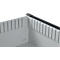 Otto Kind brede werkbank type 405, beuken multiplex blad, tot 1.200 kg, B 1524 x D 750 x H 850 mm, staal, centrale vergrendeling, blank aluminium/wit aluminium