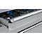 Otto Kind brede werkbank type 405, beuken multiplex blad, tot 1.200 kg, B 1524 x D 750 x H 850 mm, staal, centrale vergrendeling, blank aluminium/wit aluminium
