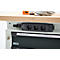 Otto Kind Breitfachwerkbank Typ 405, Buche Multiplexplatte, bis 1.200 kg, B 1524 x T 750 x H 850 mm, Stahl, Zentralverschluss, lichtgrau/anthrazitgrau