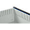 Otto Kind Breitfachwerkbank Typ 405, Buche Multiplexplatte, bis 1.200 kg, B 1524 x T 750 x H 850 mm, Stahl, Zentralverschluss, lichtgrau/enzianblau