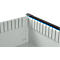 Otto Kind Breitfachwerkbank Typ 405, Buche Multiplexplatte, bis 1.200 kg, B 1524 x T 750 x H 850 mm, Stahl, Zentralverschluss, lichtgrau/lichtblau