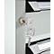 Otto Kind Breitfachwerkbank Typ 405, Buche Multiplexplatte, bis 1.200 kg, B 1524 x T 750 x H 850 mm, Stahl, Zentralverschluss, lichtgrau/lichtgrau
