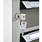 Otto Kind Breitfachwerkbank Typ 405, Buche Multiplexplatte, bis 1.200 kg, B 1524 x T 750 x H 850 mm, Stahl, Zentralverschluss, lichtgrau/staubgrau