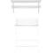 Outdoor klapstoel meet® van Paperflow EDEN, zonder armleuningen, UV-behandeld, B 380 x D 335 x H 440 mm, gegalvaniseerd staal, wit-wit, 2 stuks