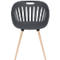 Outdoor-Stuhl Topstar T2023, 2 Stück, ergonomische Kunststoffschale, Füsse ein- und ausdrehbar, anthrazit