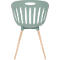 Outdoor-Stuhl Topstar T2023, 2 Stück, ergonomische Kunststoffschale, Füsse ein- und ausdrehbar, olive