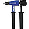 Riveteuse bleue GBM 40-R, avec deux poignées noires. L'outil indique clairement GBM 40-R.