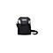 Sac bandoulière noir avec fermeture éclair, bandoulière réglable et inscription blanche "OWL LABS".