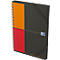 Oxford International vergaderboek, DIN B5, wit vierkant, 80 vel, spiraal gebonden, Optik papier, oranje/rood/grijs