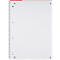 Oxford notitieboek recycling, 80 vel, DIN A4+, 90 g/m², 4-gaats perforatie, spiraalbinding, OPTIK PAPER®, vierkant, linkermarge, rood