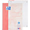 Oxford notitieboek recycling, 80 vel, DIN A4+, 90 g/m², 4-gaats perforatie, spiraalbinding, OPTIK PAPER®, vierkant, linkermarge, rood