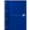 Oxford Office collegeblok, A4+, 70 vellen geruit, 5 stuks per verpakking, blauw