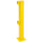 Paal, begin/einde, 1000 mm, gegalvaniseerd en gecoat