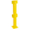 Paal, midden, 1000 mm, gecoat, geel
