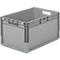 Pack ahorro de 5 cajas norma europea ELB 6320, de polipropileno, capacidad 64 l, gris, An 600 x P 400 x Al 320 mm