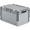 Pack ahorro de 5 cajas norma europea ELB 6320, de polipropileno, capacidad 64 l, gris, An 600 x P 400 x Al 320 mm