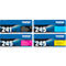 Pack économique cassette de toner TN-241/245 Brother, lot CMJN, noir, cyan, magenta, jaune