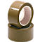 Two brown tape rolls are stacked on top of each other. The text "NOPI" can be seen on the rolls.