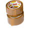 Packband Clip, L 66 m x B 50 mm, 50µ Gesamtstärke, mit Abroller, PP-Folie, braun, 6 Rollen