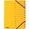 PAGNA documentenmap Easy, A4, elastieksluiting, 12-delig, geel