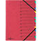 PAGNA documentenmap Easy, A4, elastieksluiting, 12-delig, rood