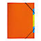 PAGNA documentenmap Funky School, elastieksluiting, 5-delig, PP, oranje