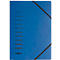 PAGNA elastomap, A4, 3 flappen, 25 stuks, blauw