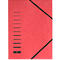 PAGNA elastomap, A4, elastieksluiting, 25 stuks, rood