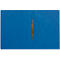 Open blue file folder with gold clasp.