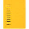Yellow document folder with black lines and the lettering 'PAGNA'.