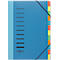 PAGNA Pultordner Color, für DIN A4, Polypropylen, 12 Fächer, blau