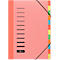 PAGNA Pultordner Color, für DIN A4, Polypropylen, 12 Fächer, rot