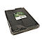 Pailles à boire Papstar, pour milk-shakes, jetables, L 250 x Ø 8 mm, en papier certifié FSC®, noir, 100 pcs.
