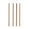Pailles à boire Papstar Pure, jetables, L 200 x Ø 6 mm, en papier certifié FSC®, brun-uni, 100 pièces.