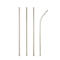 Pailles à boire Papstar Pure, jetables, L 200 x Ø 6 mm, flexibles, pliables et pliables, en papier certifié FSC®, blanches, 100 pièces.