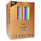 Pailles à boire Papstar Pure, pour milk-shakes, jetables, L 250 x Ø 8 mm, en papier certifié FSC®, couleurs assorties, 500 pièces.