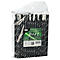 Pailles à boire Papstar Stripes, avec cuillère, jetables, L 200 x Ø 8 mm, en papier certifié FSC®, noir-blanc, 100 pcs.