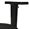 Paire d'accoudoirs, hauteur ajustable, noir