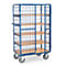 Paketwagen Fetra - met dubbele deuren - L 1000 x B 600 mm - draagvermogen 600 kg