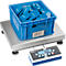 Pakketweegschaal KERN EOC 100K-3L - zeer nauwkeurige platformweegschaal van roestvrij staal, weegbereik 60/150 kg, groot platform, IP65