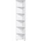 PALENQUE hoek boekenkast, 6 OH, B 400 x D 400 x H 2160 mm, wit
